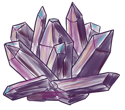 Purple Crystal Cluster