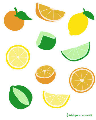 Citrus Sticker Sheet Citrus Sticker Sheet
