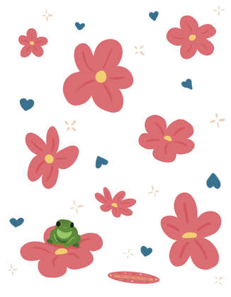 Frog Friend Sticker Sheet Frog Friend Sticker Sheet